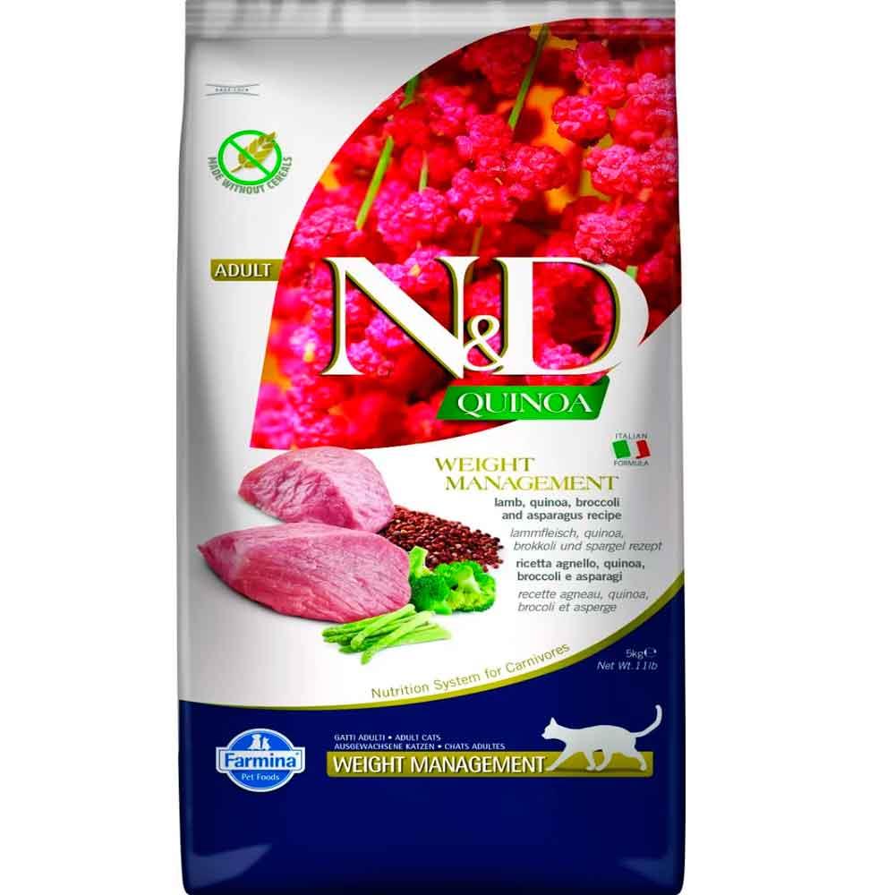 ND Kinoa Weight Management Light Kuzu Etli Kedi Maması 5 kg 8010276036964 Amazon Pet Center