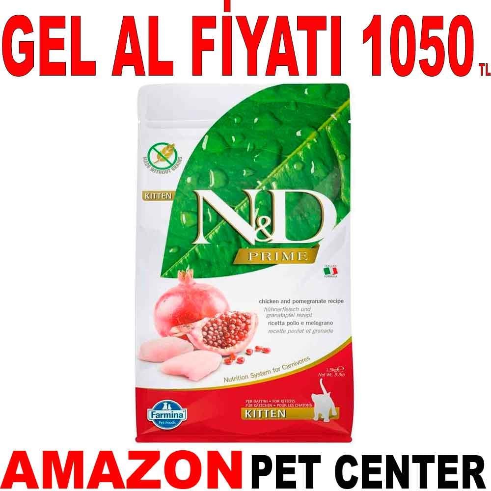 ND Kitten Tahılsız Tavuk ve Narlı Yavru Kedi Maması 1,5 Kg 18782004 Amazon Pet Center