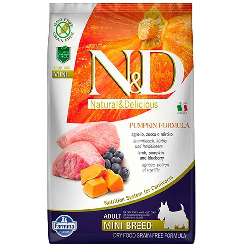 ND Köpek Maması Küçük Irk Balkabaklı Kuzu Etli Tahılsız 2,5 Kg 8010276033277 Amazon Pet Center