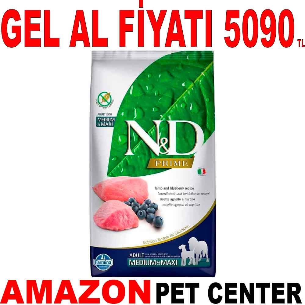 ND Köpek Maması Kuzu Etli Yaban Mersinli Tahılsız Medium Maxi 12 Kg Gel Al 18653007 Amazon Pet Center
