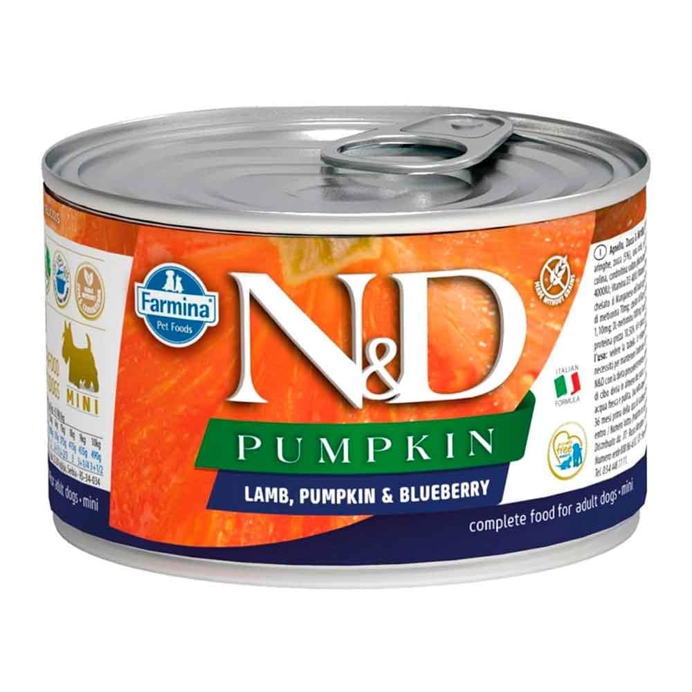 N&D Mini Balkabaklı Kuzu Etli Köpek Konservesi 140 GR 8606014102338 Amazon Pet Center