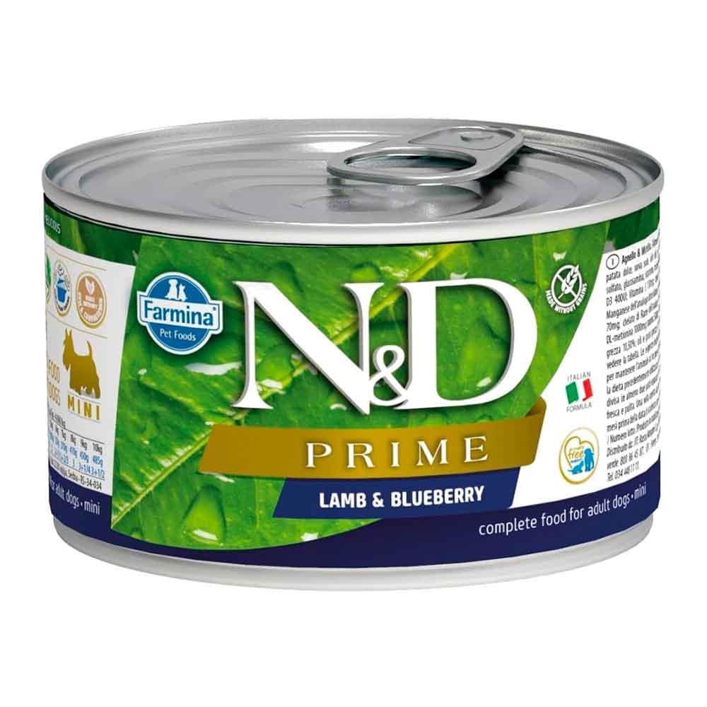 N&D Mini Prime Kuzulu Yaban Mersinli Köpek Konservesi 140 Gr 8606014102284 Amazon Pet Center