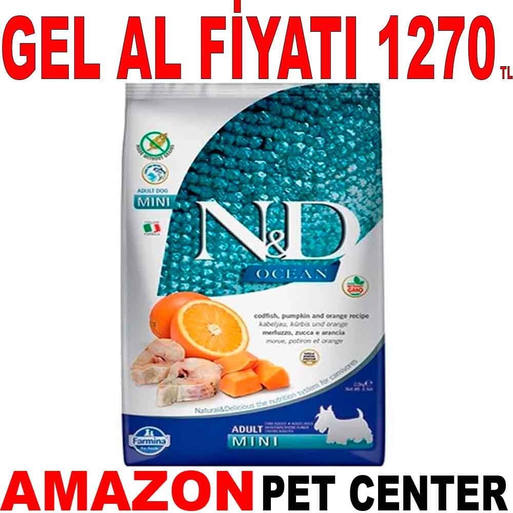 ND Ocean Balkabaklı Balıklı Tahılsız Küçük Irk Köpek Maması 2.5 Kg 18601008 Amazon Pet Center