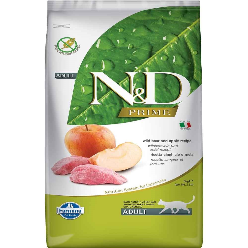 ND Yaban Domuz Etli Yetişkin Kedi Kuru Maması 5 Kg 8010276032720 N&D Tahılsız Kedi Mamaları Amazon Pet Center