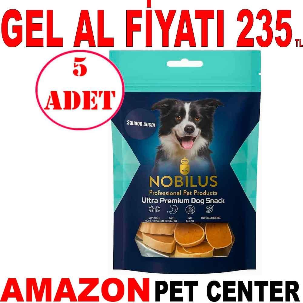 Nobilus Köpek Ödül Maması Somon Sushi 80 Gr 5 AD 22307002 Amazon Pet Center