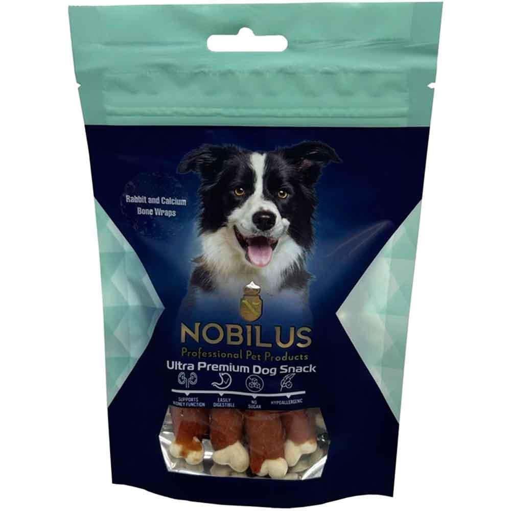 Nobilus Tavşan ve Kalsiyum Kemik Sargılı Köpek Ödül Maması 80 Gr 8683659925225 Amazon Pet Center