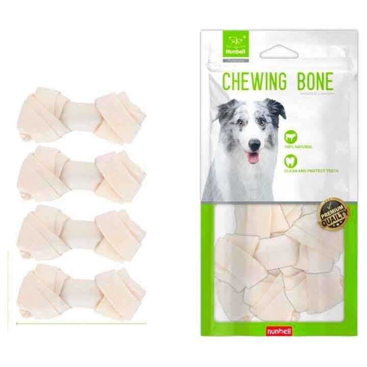 Nunbell Köpek Ödülü Beyaz Düğümlü Kemik 5 Cm 4'lü Pk 6927013092201 Amazon Pet Center