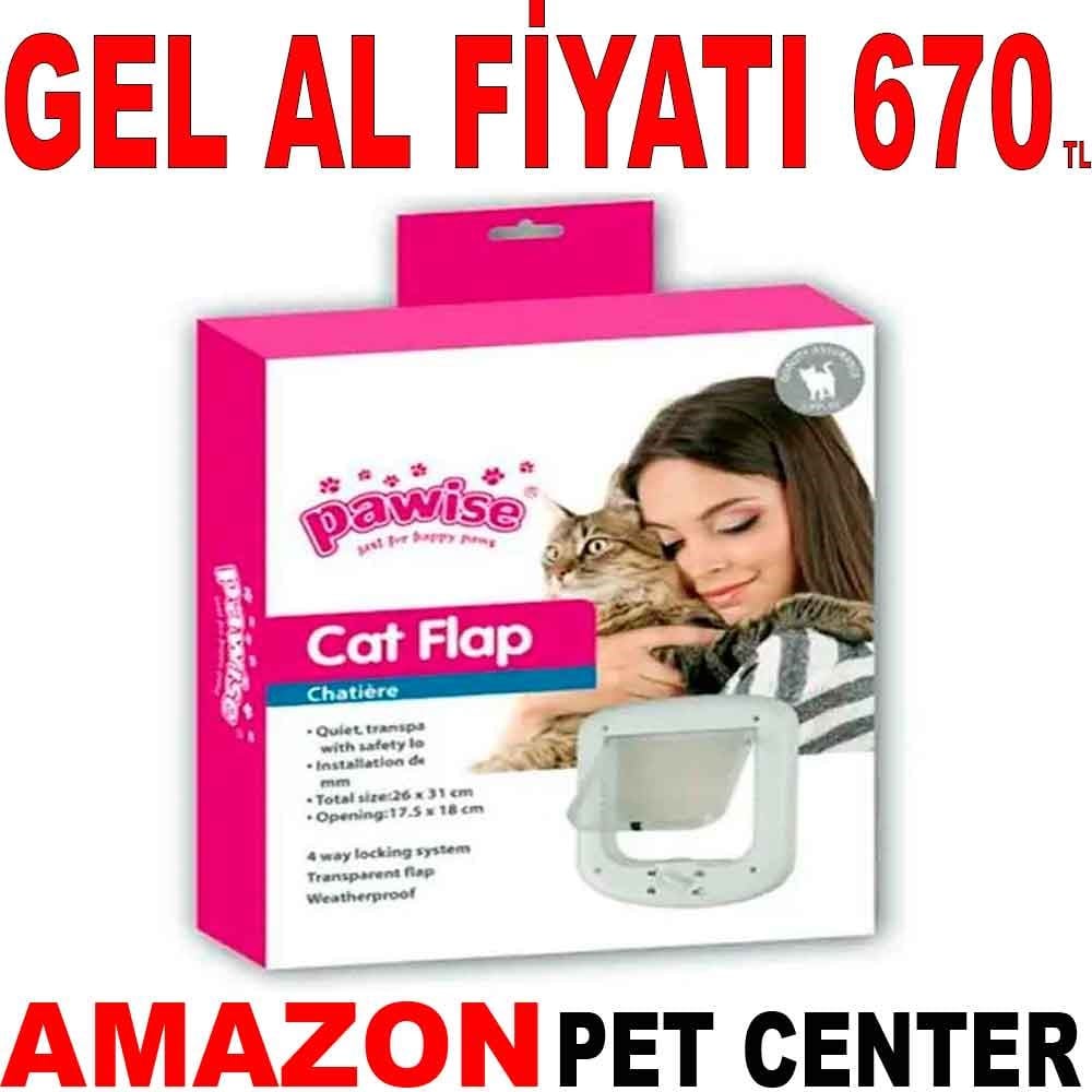Pawise Kedi Kapısı 23x26 cm Gel Al 8886467580512 Amazon Pet Center