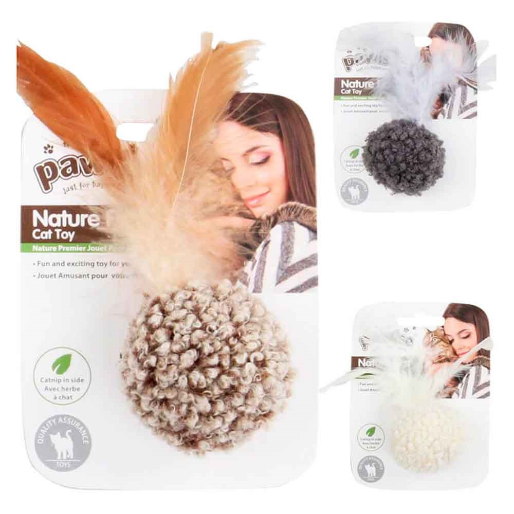 Pawise Peluş Kedi Oyuncağı Hışırtılı Tüylü Top 5 cm 8886467582578 Pawise Kedi Oyuncakları Amazon Pet Center