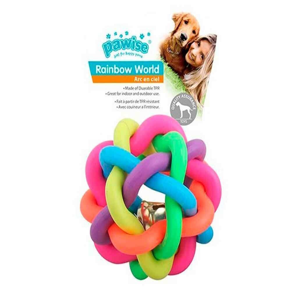 Pawise Rainbow World Örgü Topu 10,5 Cm 14669 8886467546693 Pawise Köpek Ödül ve Oyun Topları Amazon Pet Center