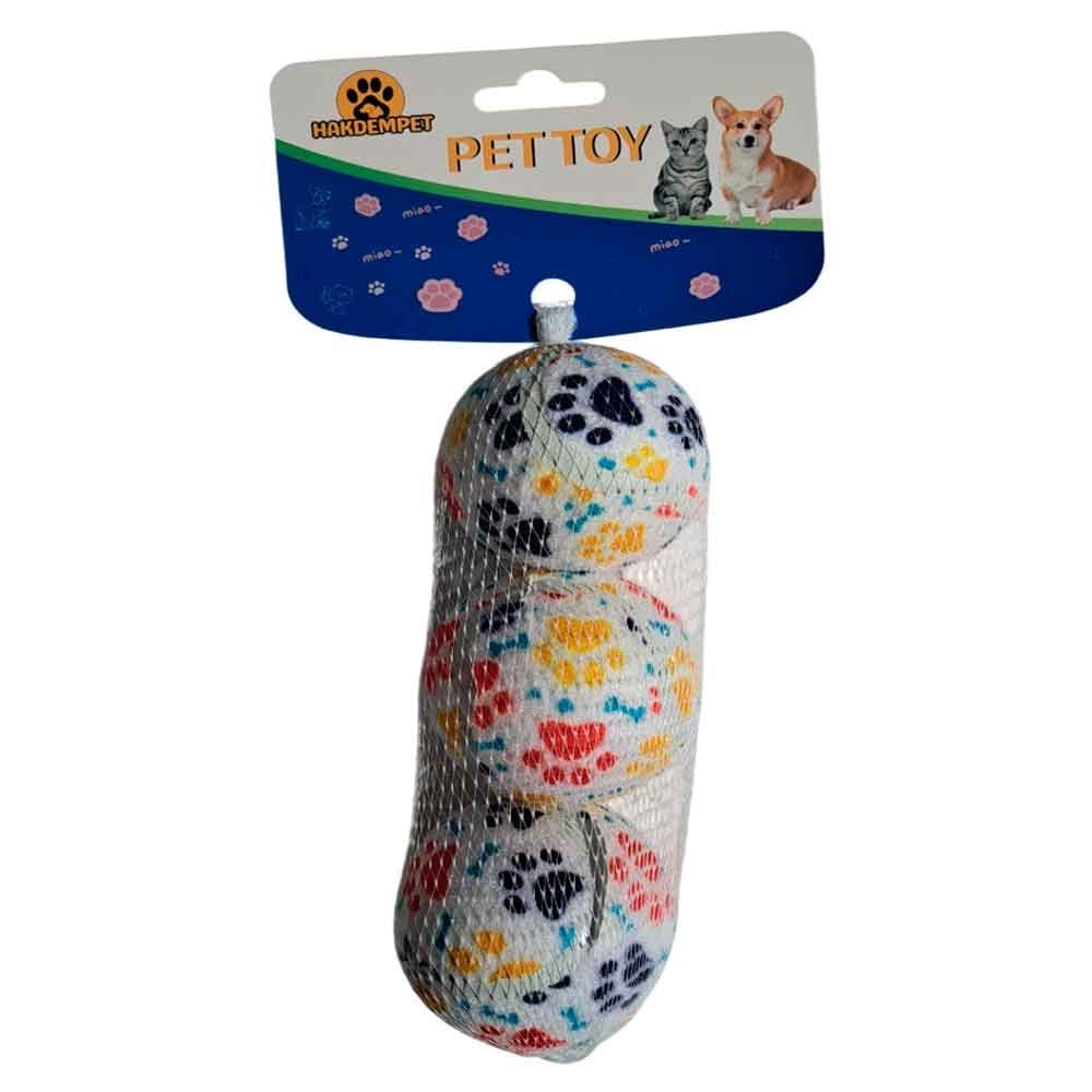 Pep Prety Köpek Oyuncağı Pati Desenli 3 Lü Top 6,5 Cm 8662112930846 Amazon Pet Center