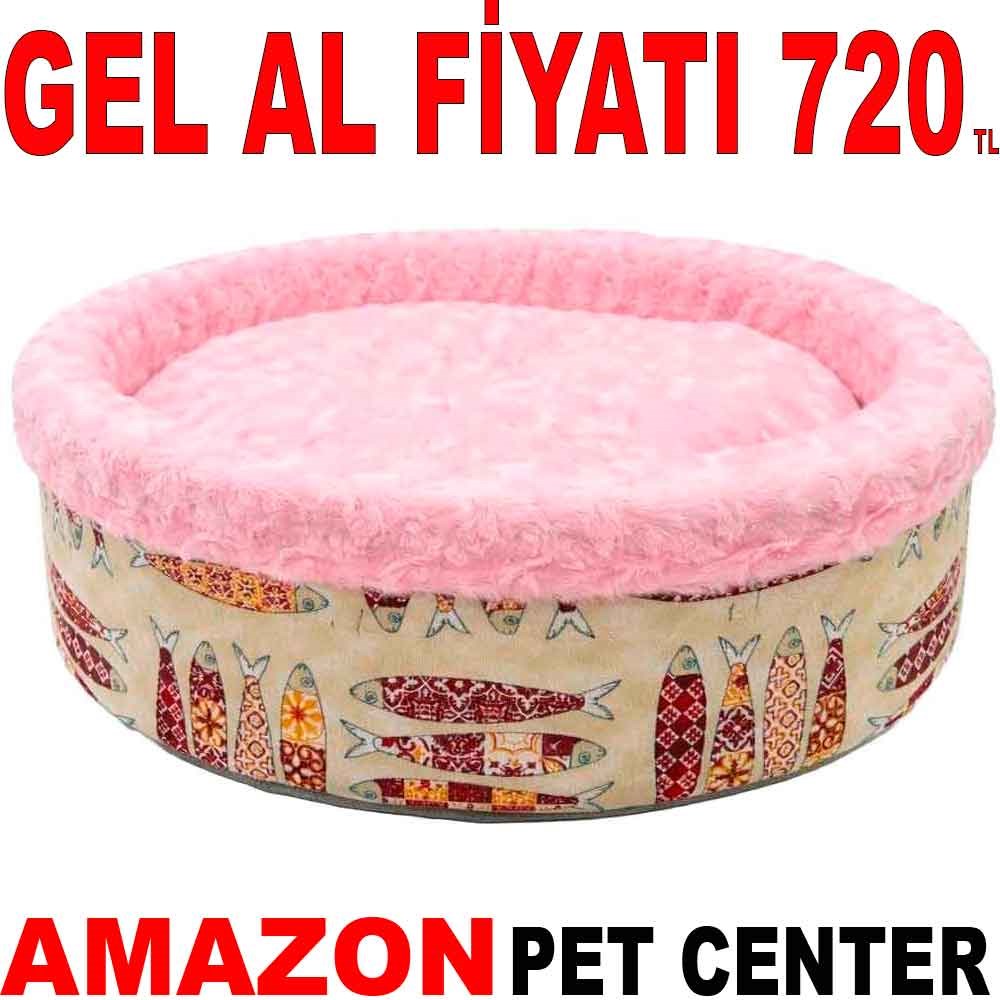 Pet Pretty Kedi Köpek İçin Special Peluş Simit Yatak Pembe 50x50x15 Cm Gel Al 35011873 Amazon Pet Center