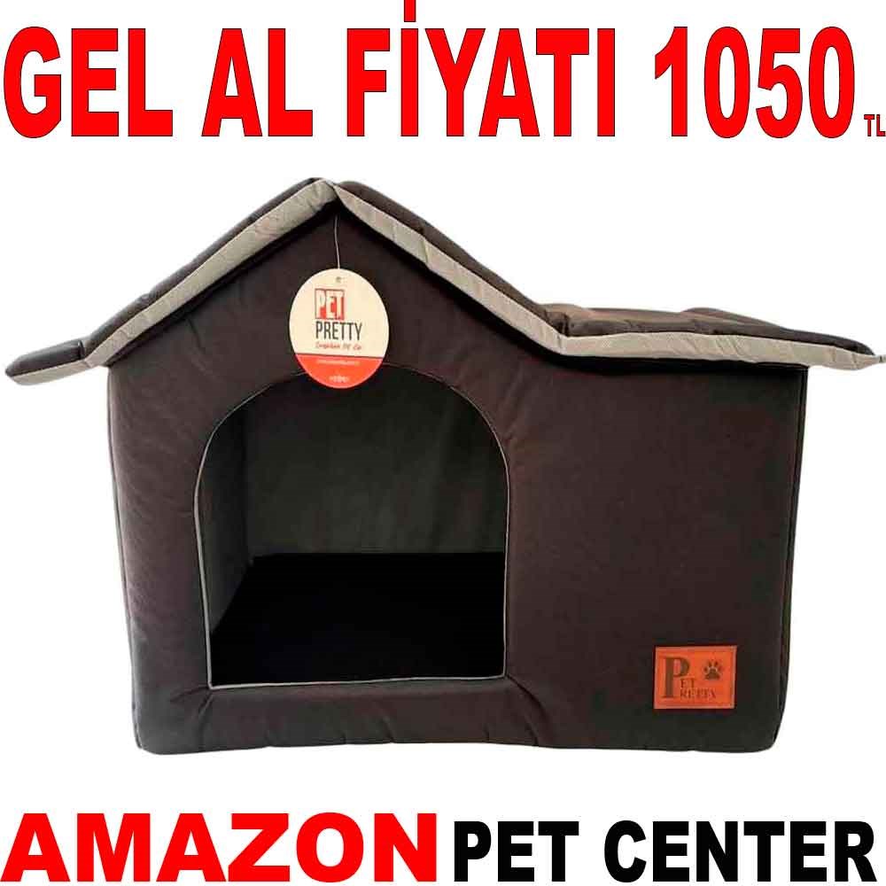 Pet Pretty Kedi Köpek Yatağı Villa Kulübe Siyah Gel Al 35011057 Amazon Pet Center