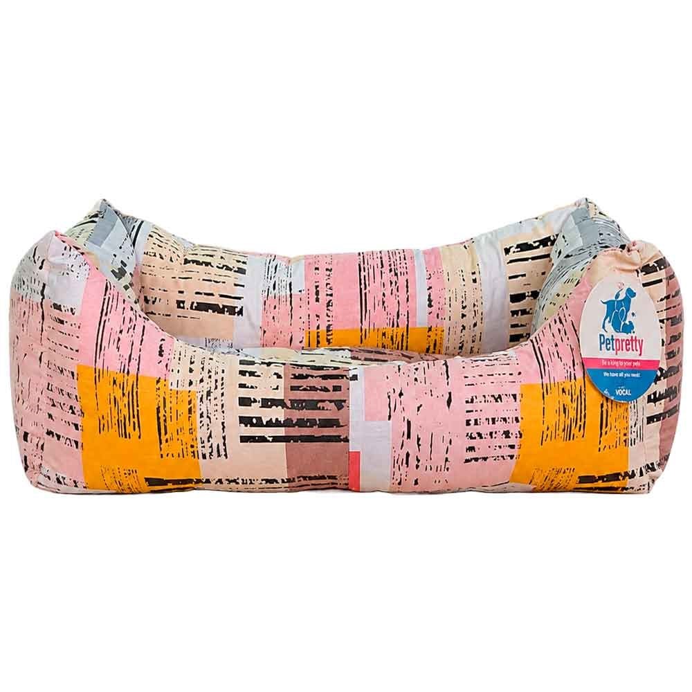Pet Pretty Kedi Köpek Yatağı Yazlık Kumaş Koltuk Yatak Kırcıllı Kare Desenli 75x60x15 Cm 8681999486055 Amazon Pet Center