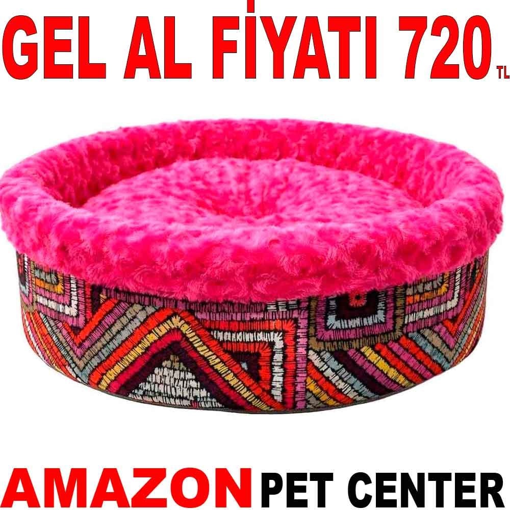 Pet Pretty Special Peluş Simit Yatak Fuşya 50x50x15 Cm Gel Al 35011033 Amazon Pet Center