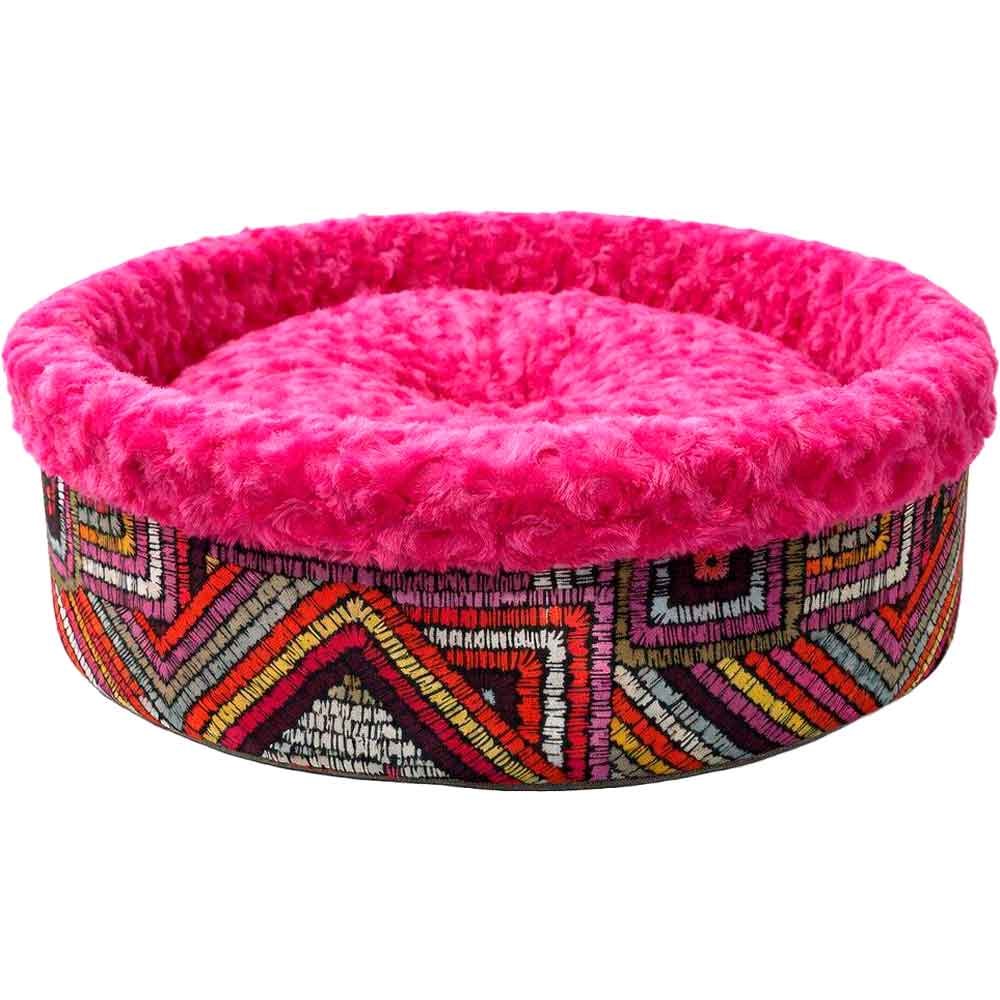 Pet Pretty Special Peluş Simit Yatak Fuşya 50x50x15 Cm 8681999481630 Amazon Pet Center