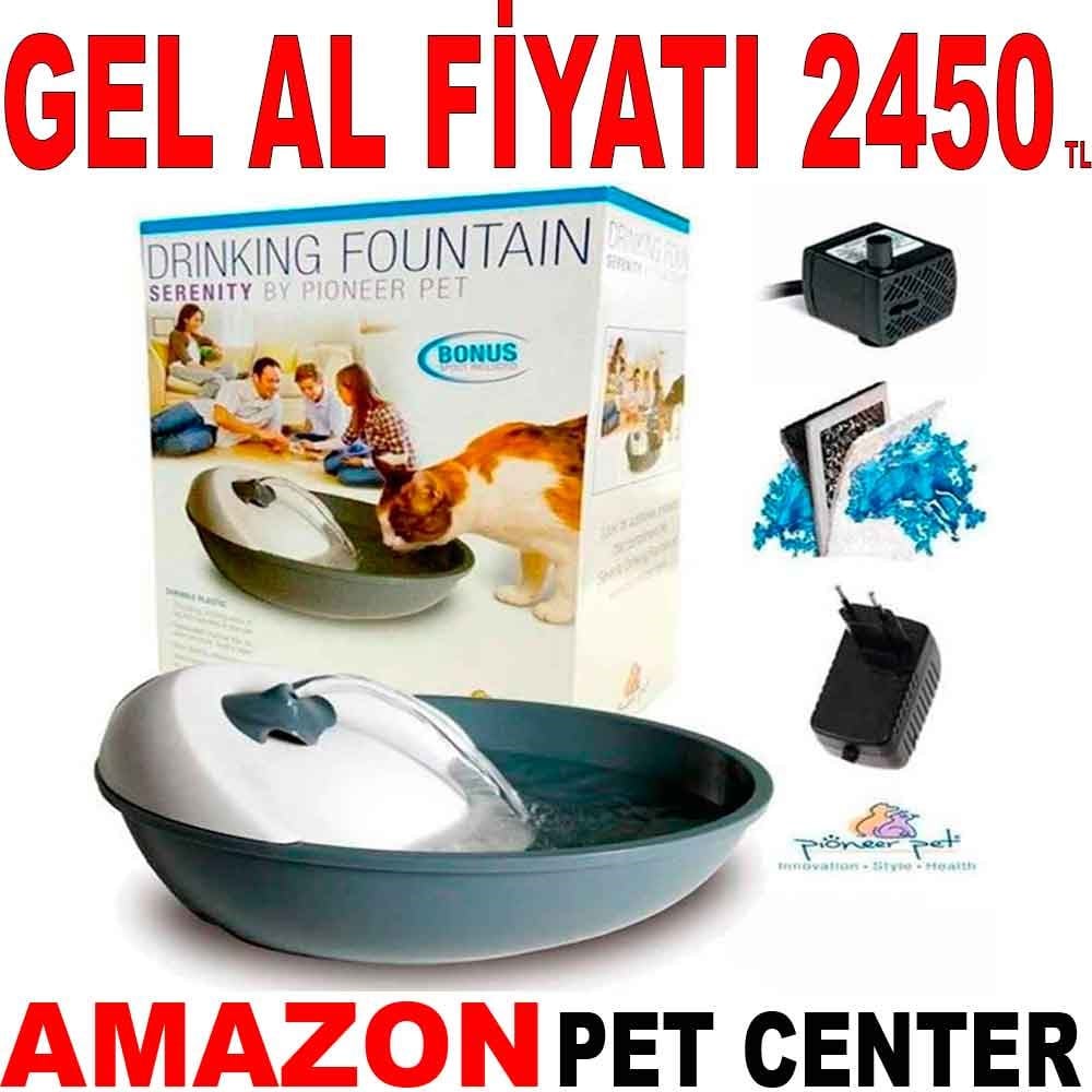 Pioneer Pet Kedi Köpek Otomatik Su Kabı Gri 1,77 Litre Gel Al 19423005 Amazon Pet Center