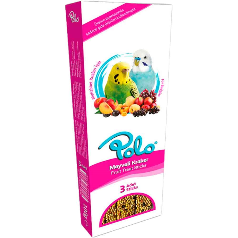 Polo Meyveli Muhabbet Kuşu Krakeri 3'lü 8699004261009 Amazon Pet Center