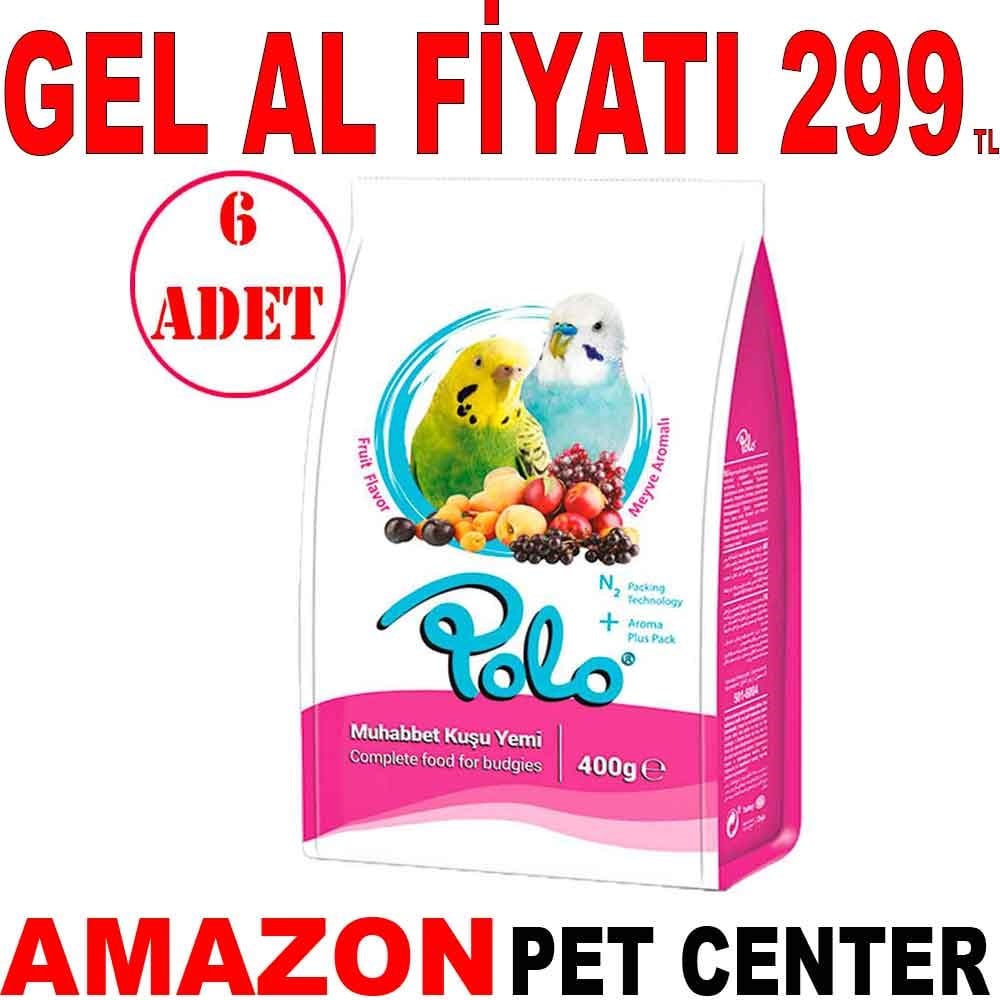 Polo Muhabbet Kuşu Yemi Meyve Aromalı 400 Gr 6 Ad Gel Al 35013464 Amazon Pet Center