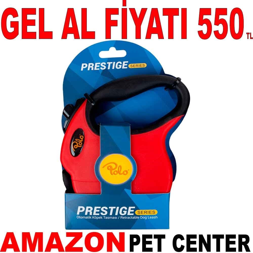 Polo Prestige Otomatik Köpek Tasması Kırmızı L 5M 50 Kg Gel Al 35008705 Amazon Pet Center