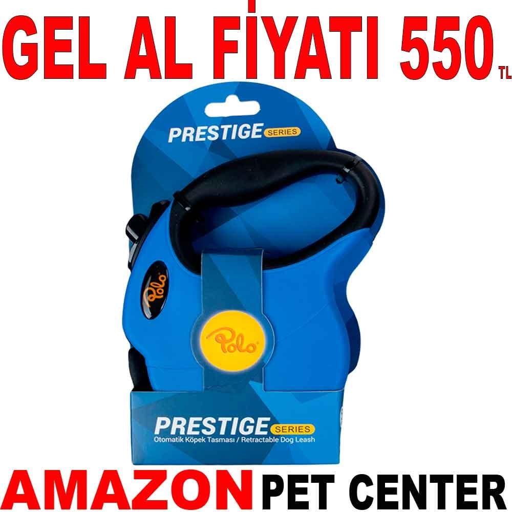 Polo Prestige Otomatik Köpek Tasması Mavi L 5M 50 Kg Gel Al 35008712 Amazon Pet Center