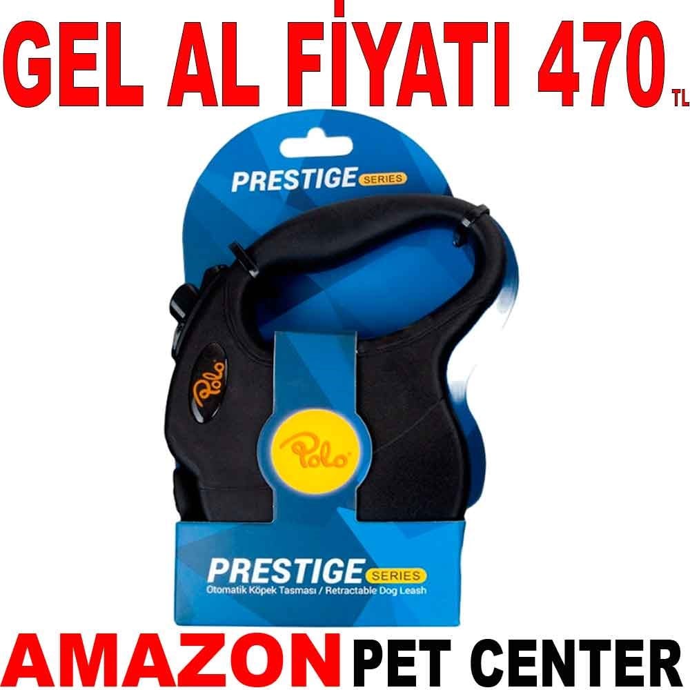 Polo Prestige Otomatik Köpek Tasması Siyah M 5M 20 Kg Gel Al 35008699 Amazon Pet Center