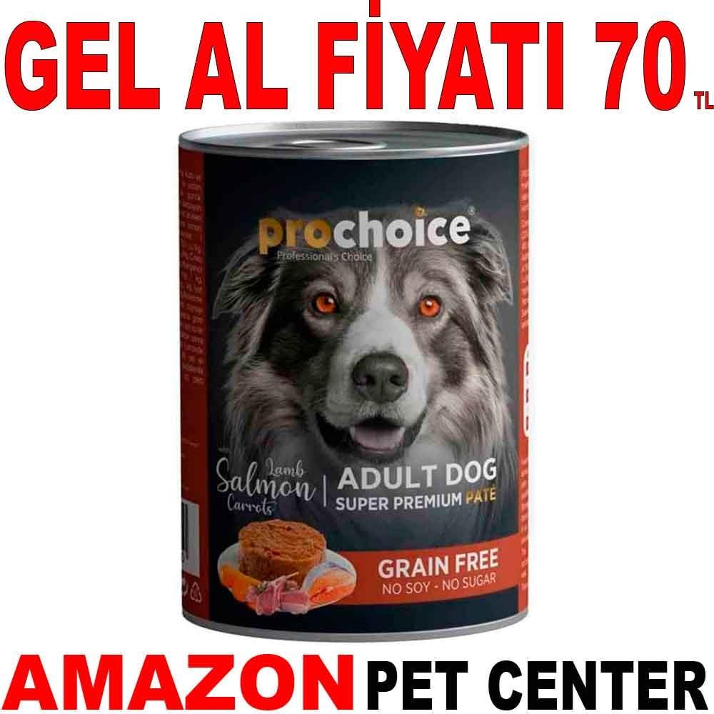 Pro Choice Köpek Konservesi Kuzu ve Somonlu Pate 400 Gr 21660009 Amazon Pet Center