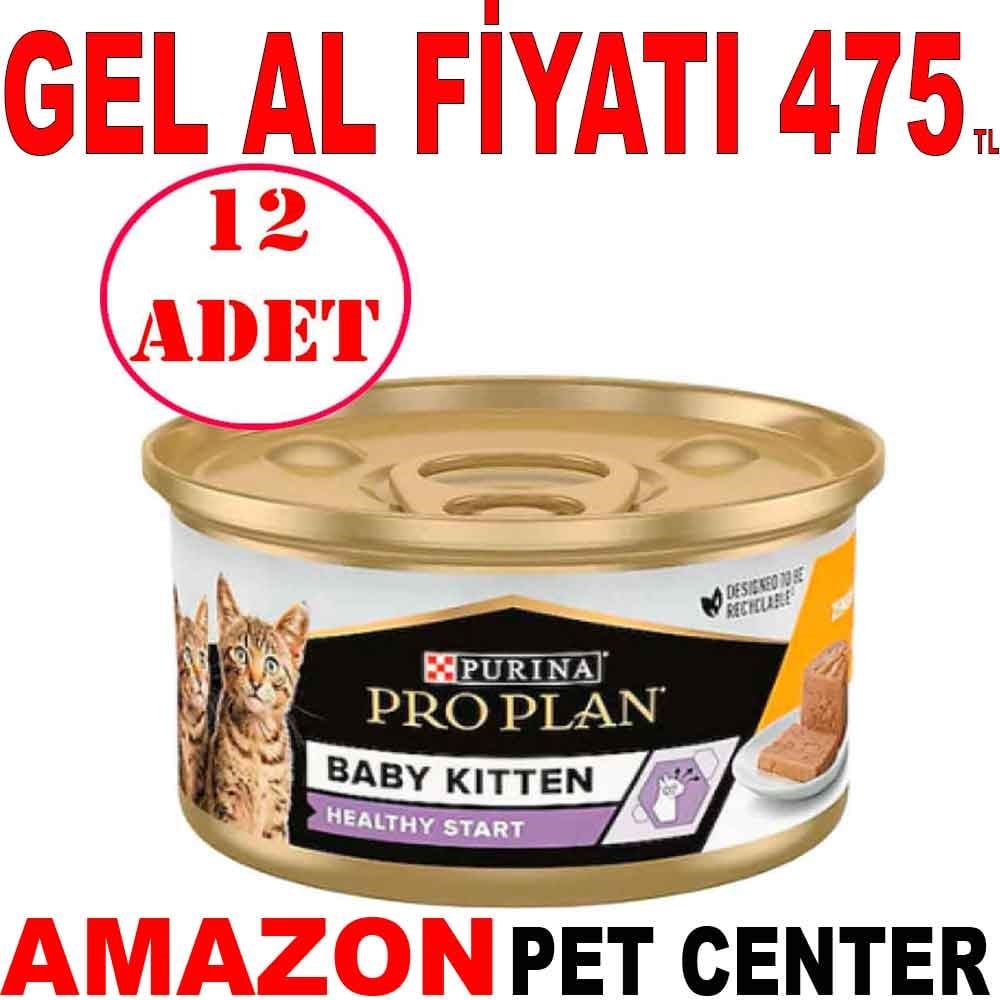 Pro Plan Yavru Kedi Konservesi Tavuklu 85 Gr 12 AD Gel Al 35007241 Amazon Pet Center