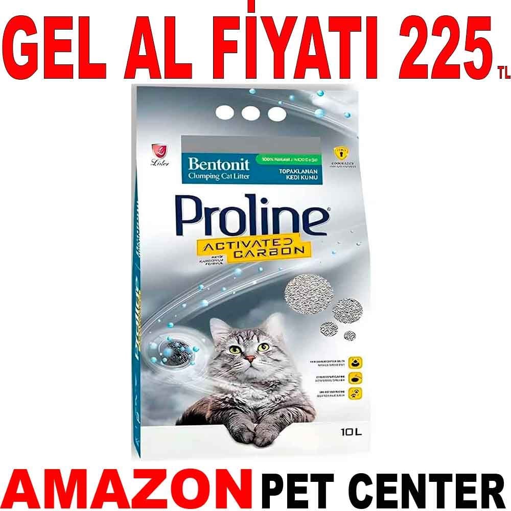 ProLine Aktif Karbonlu Bentonit Kedi Kumu 10 Lt Gel Al 19061009 Amazon Pet Center