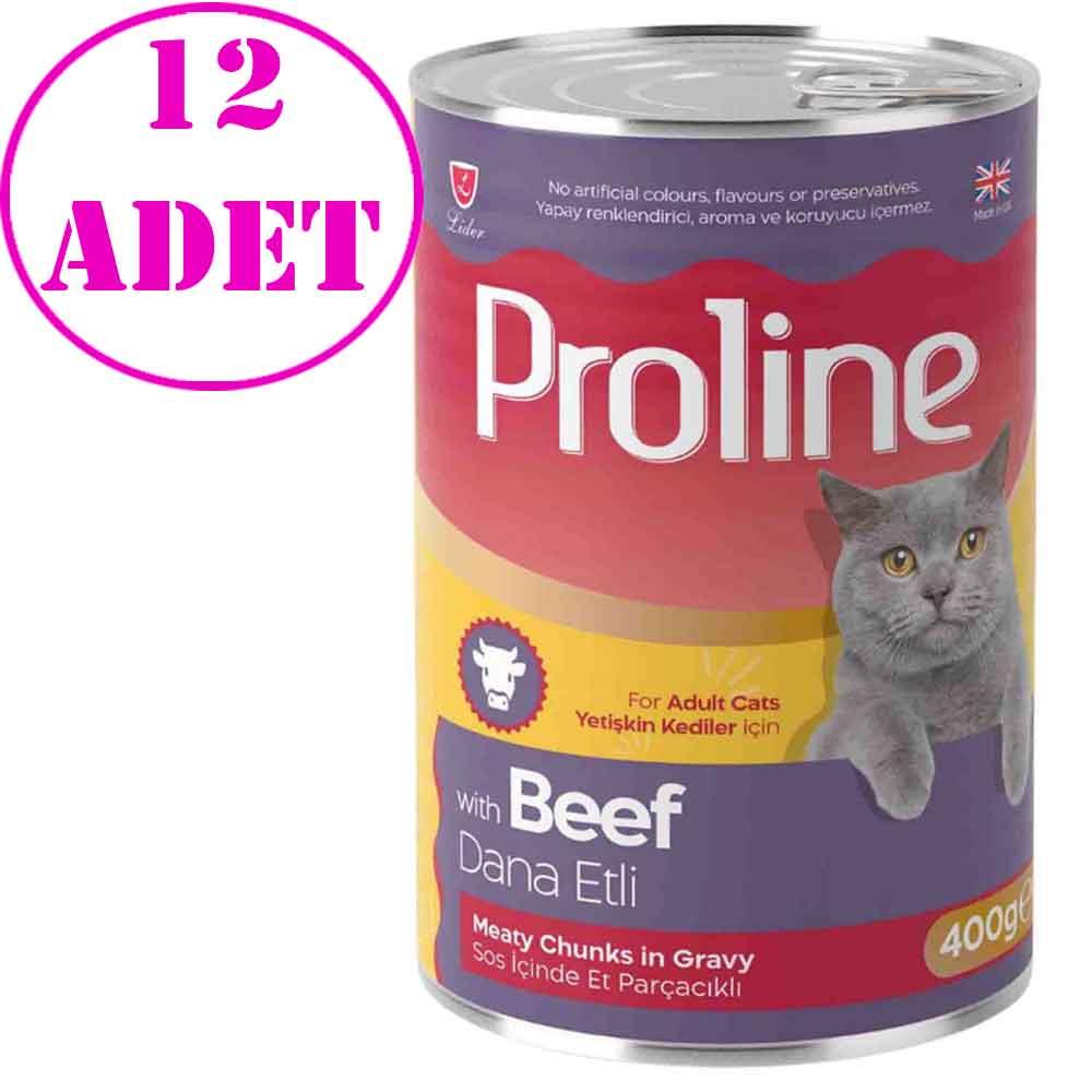 Proline Kedi Konserve Maması Biftekli 400 Gr 12 AD 20581008 Amazon Pet Center