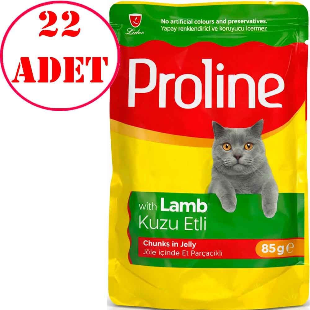 Proline Kedi Konservesi Kuzu Etli Jelly İçinde Parçacıklı 85 Gr 22 AD 35005766 Amazon Pet Center