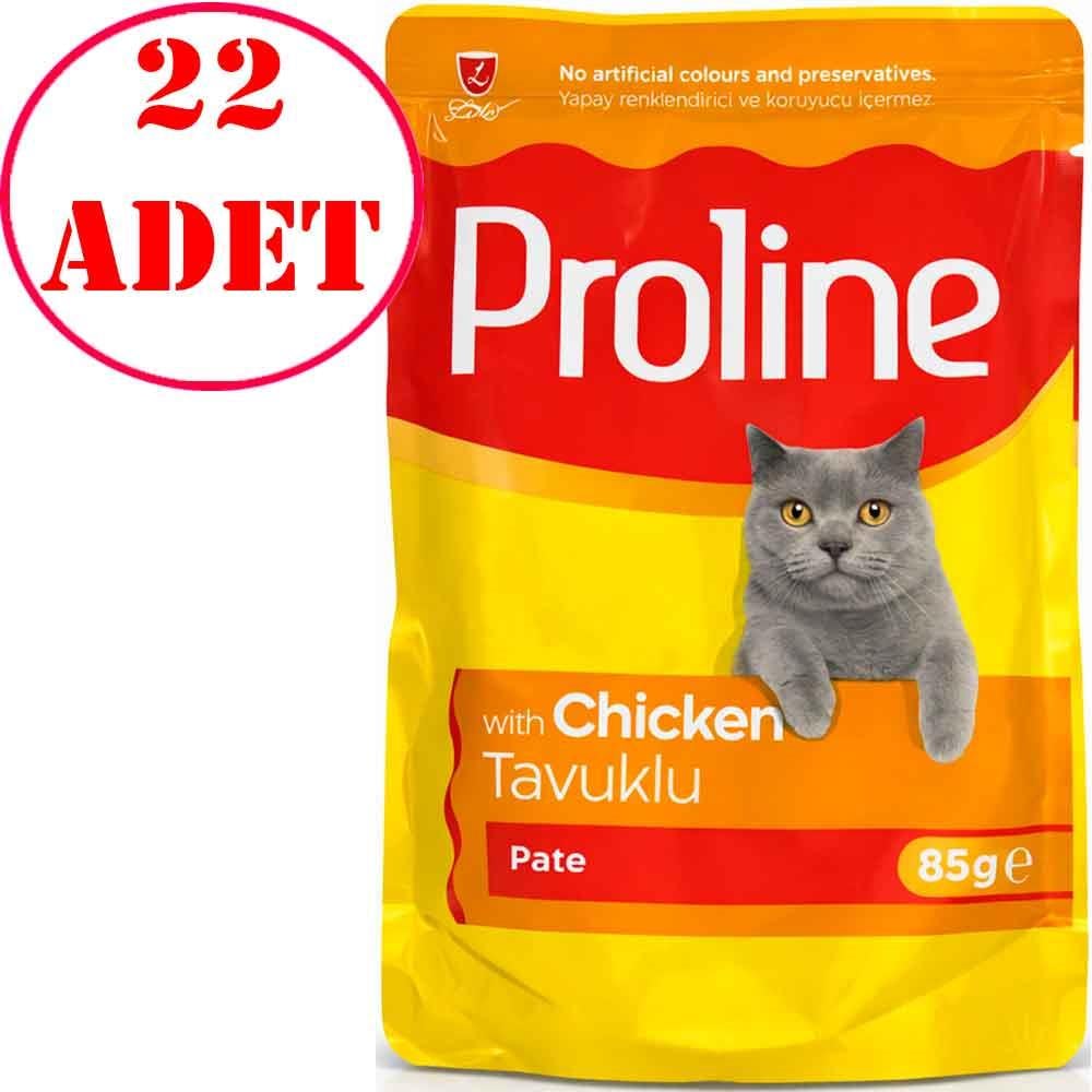 Proline Kedi Konservesi Tavuklu Pate 85 Gr 22 AD 35005797 Amazon Pet Center