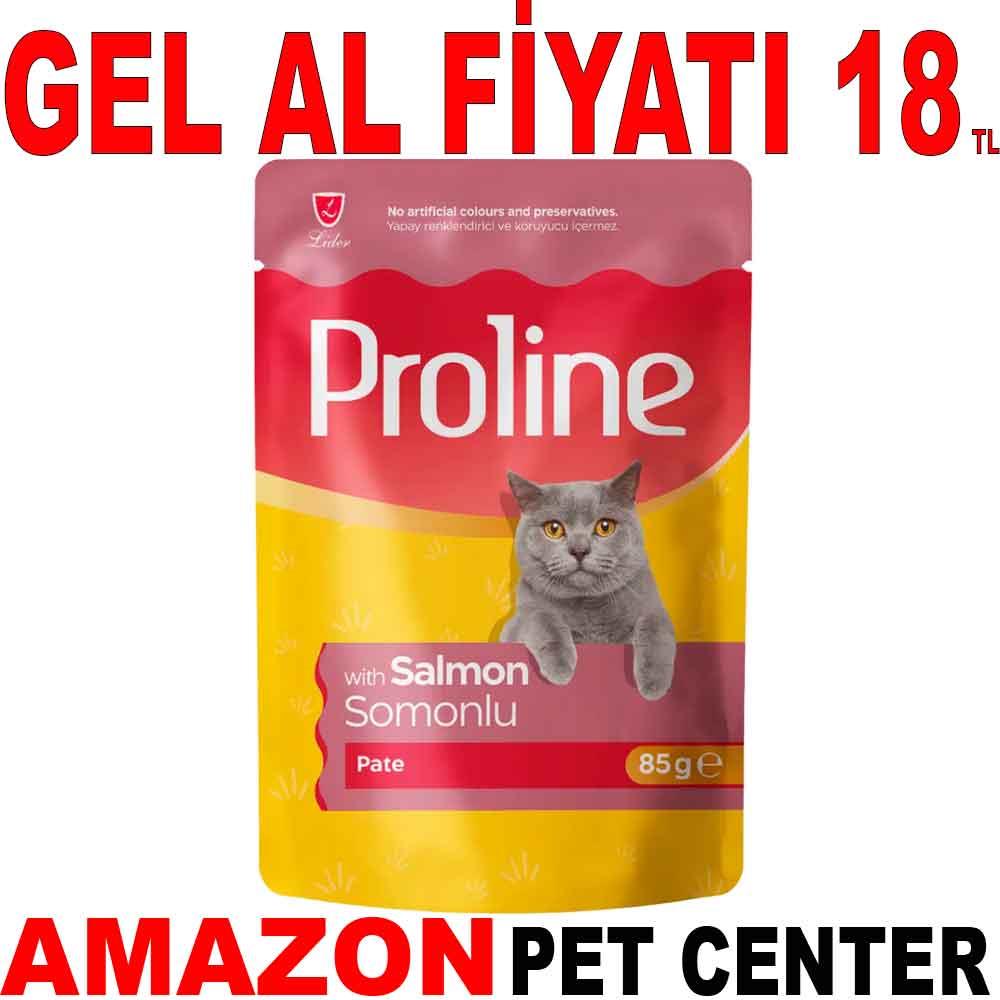 Proline Pate Somonlu Kedi Pouch Yaş Mama 85 Gr Gel Al 35006572 Amazon Pet Center