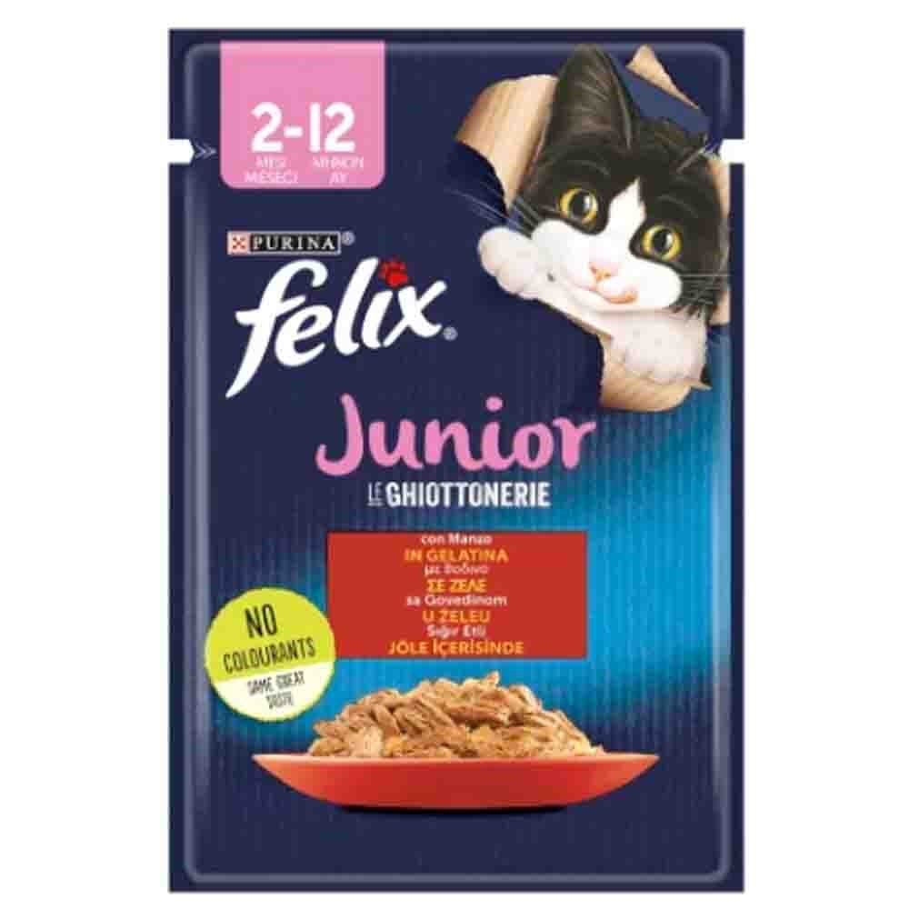 Purina Felix Sığır Eti Yaş Yavru Kedi Maması 85 Gr 7613287491060 Amazon Pet Center