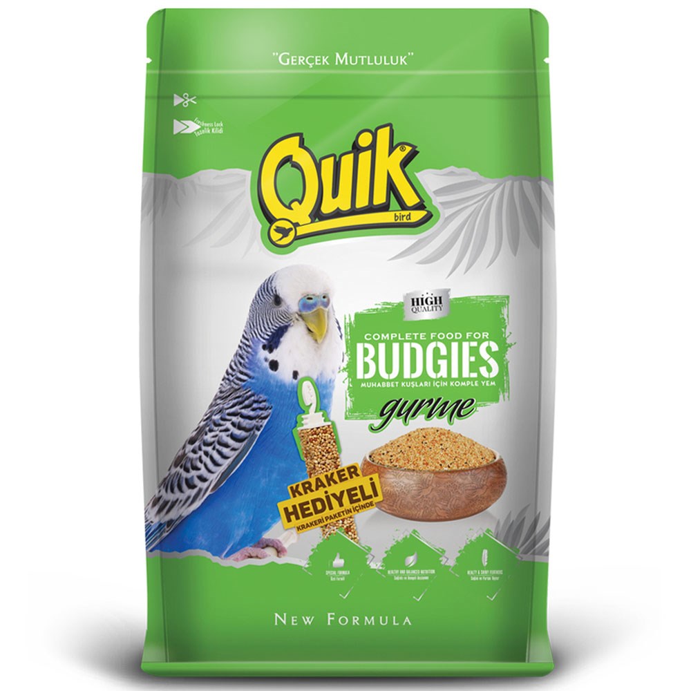 Quik Gurme Muhabbet Yemi 500 Gr-Kraker Hediyeli 8680468040262 Amazon Pet Center