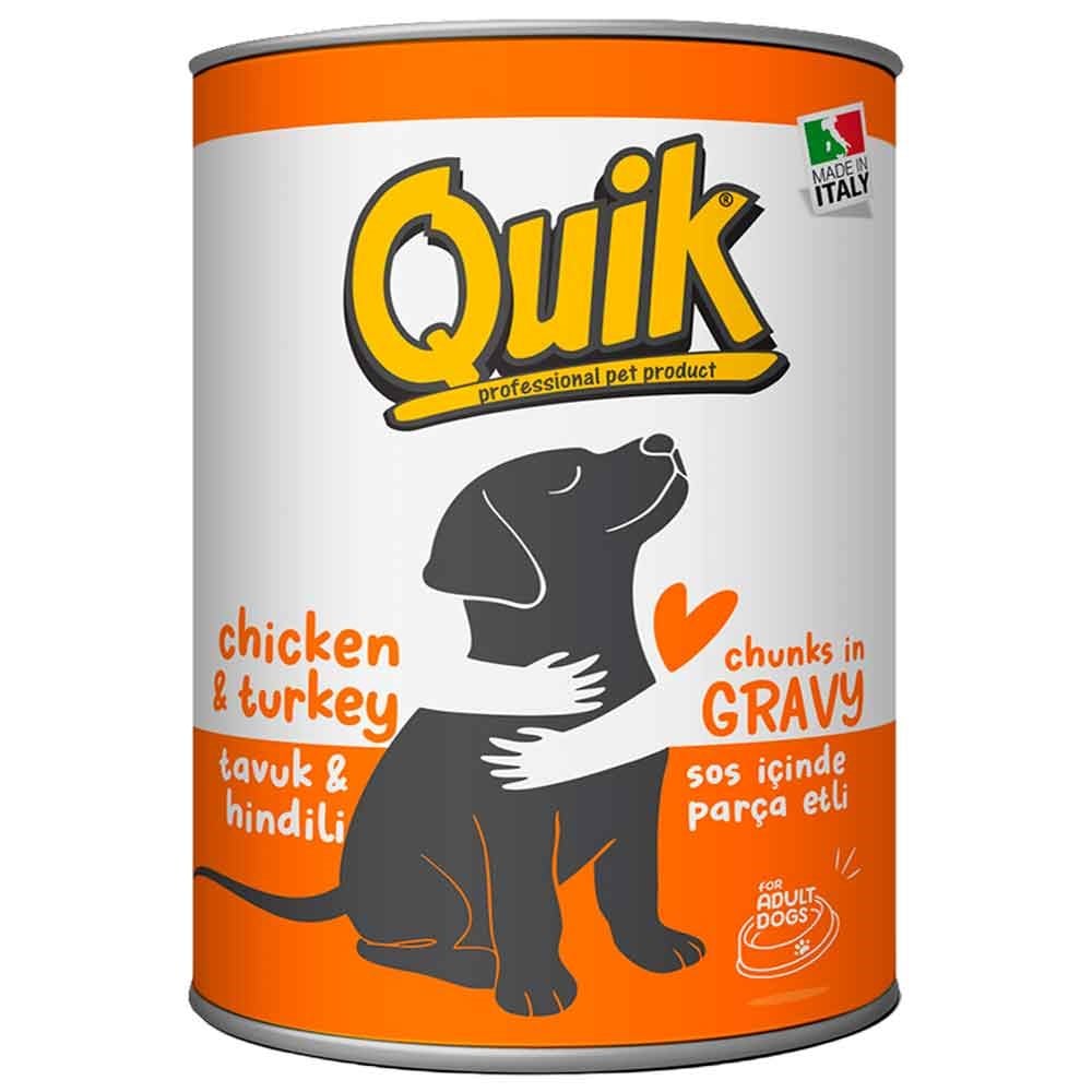 Quik Köpek Konservesi Tavuk Hindi 415 gr 8680468041238 Amazon Pet Center