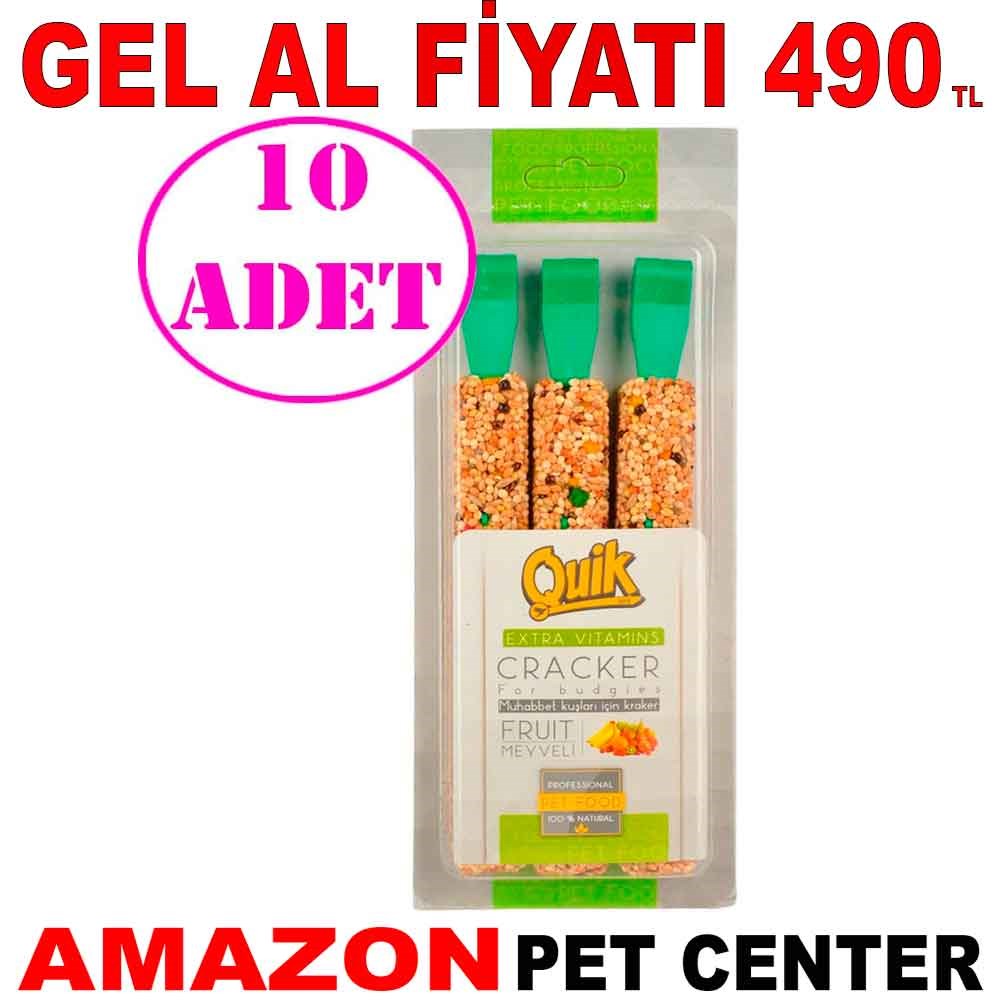 Quik Meyveli Kraker 3'lü 10 AD Gel Al 35014508 Amazon Pet Center