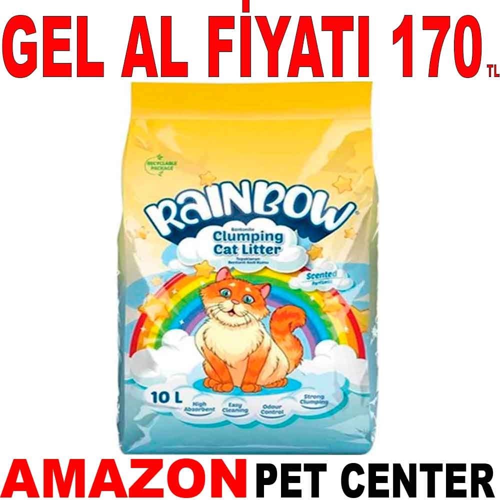 Rainbow Parfümlü Topaklanan Kedi Kumu 10 Lt Gel Al 17961004 Amazon Pet Center