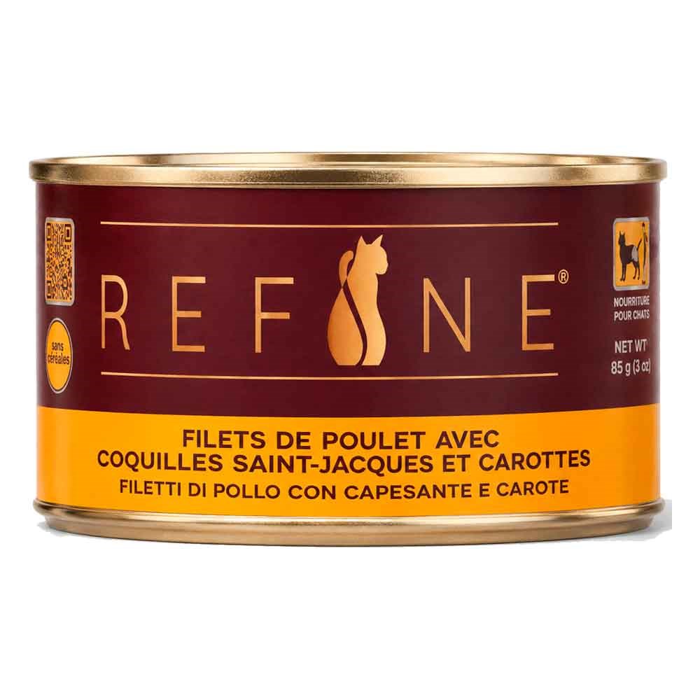 Refine Kısırlaştırılmış Kedi Konservesi Deniz Taraklı Havuç ve Tavuk 85 Gr 8850477030718 Amazon Pet Center
