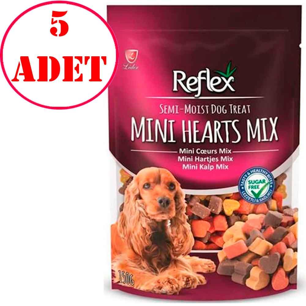 Reflex Karışık Renkli Mini Kalpli Yumuşak Köpek Ödülü 150 Gr 5 Adet 35005629 Amazon Pet Center