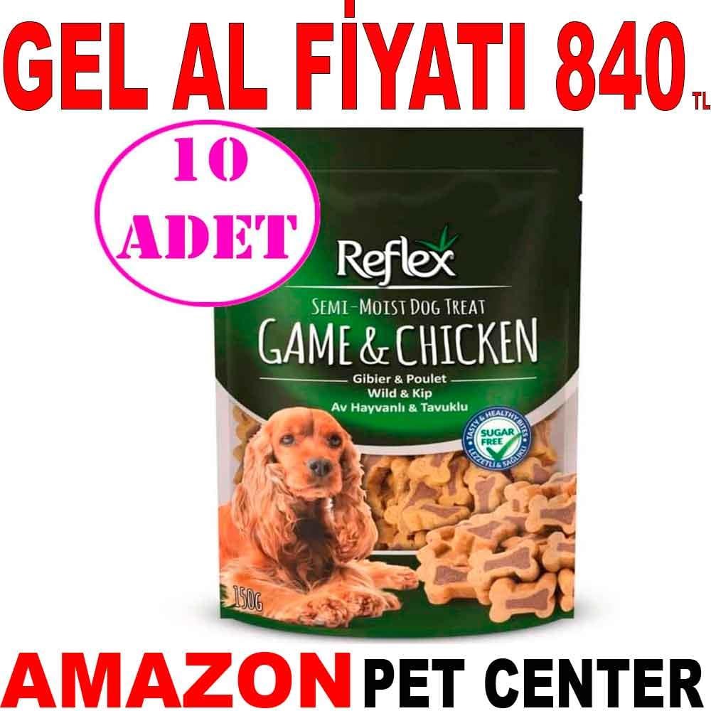 Reflex Köpek Ödülü Av Hayvanlı ve Tavuklu 150 Gr 10 AD 19577005 Amazon Pet Center