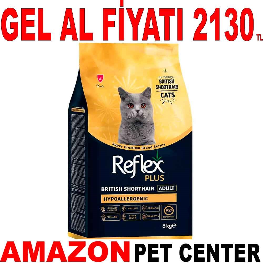 Reflex Plus Hipoalerjenik British Shorthair Kedi Maması 8 Kg Gel Al 22377005 Amazon Pet Center