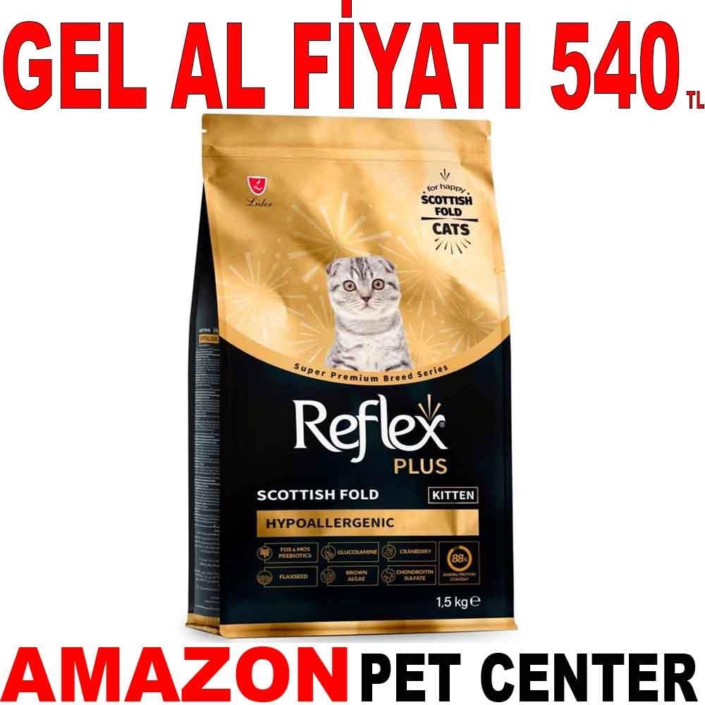 Reflex Plus Hipoalerjenik Scottish Fold Yavru Kedi Maması 1,5 Kg 35000037 Amazon Pet Center