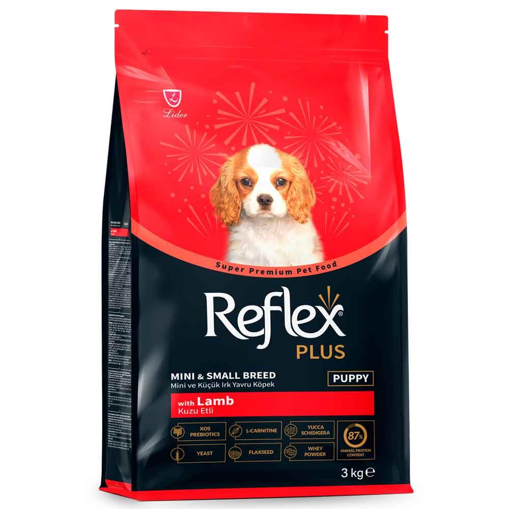 Reflex Plus Kuzu Etli Mini ve Küçük Irk Yavru Köpek Maması 3 Kg 8698995034692 Amazon Pet Center