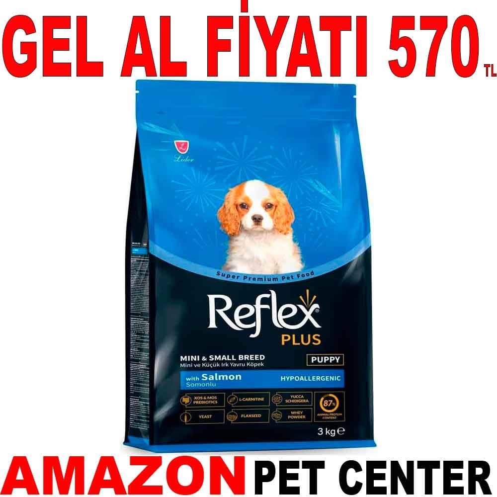 Reflex Plus Somonlu Küçük Irk Yavru Köpek Maması 3 Kg 22034007 Amazon Pet Center