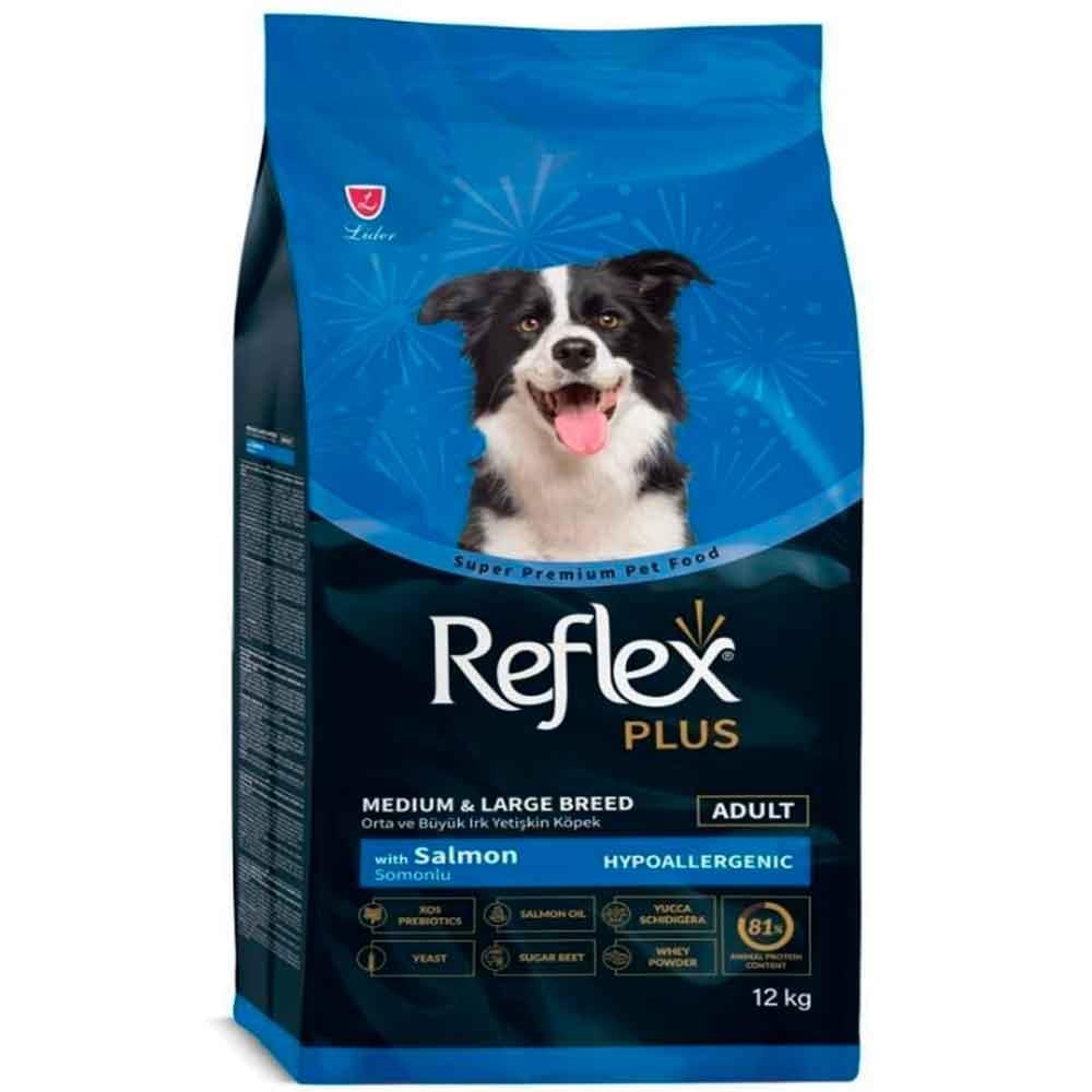 Reflex Plus Somonlu Orta ve Büyük Irk Yetişkin Köpek Maması 12 Kg 8698995034784 Amazon Pet Center