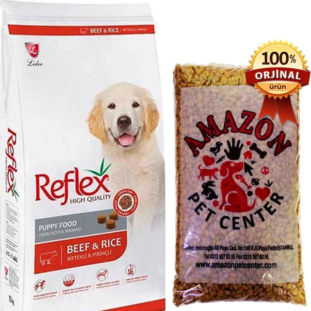 Reflex Puppy Beef Biftekli Yavru Köpek Maması Açık 1 Kg 32109559 Amazon Pet Center