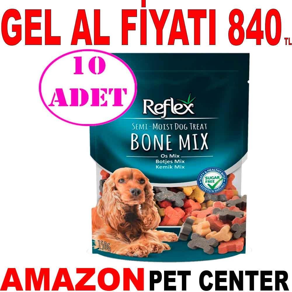 Reflex Yumuşak Köpek Ödülü Bone Mix 150gr 10 AD 19583006 Amazon Pet Center