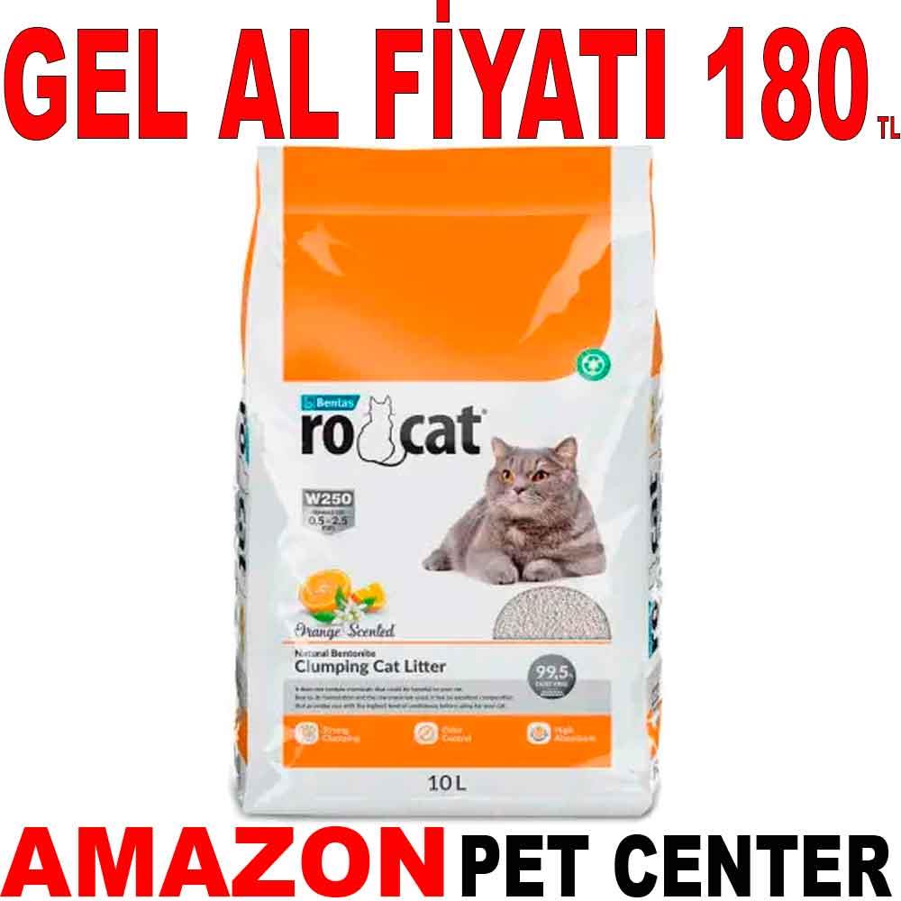 RoCat Kedi Kumu Portakal Kokulu İnce 10 LT 19745008 Amazon Pet Center