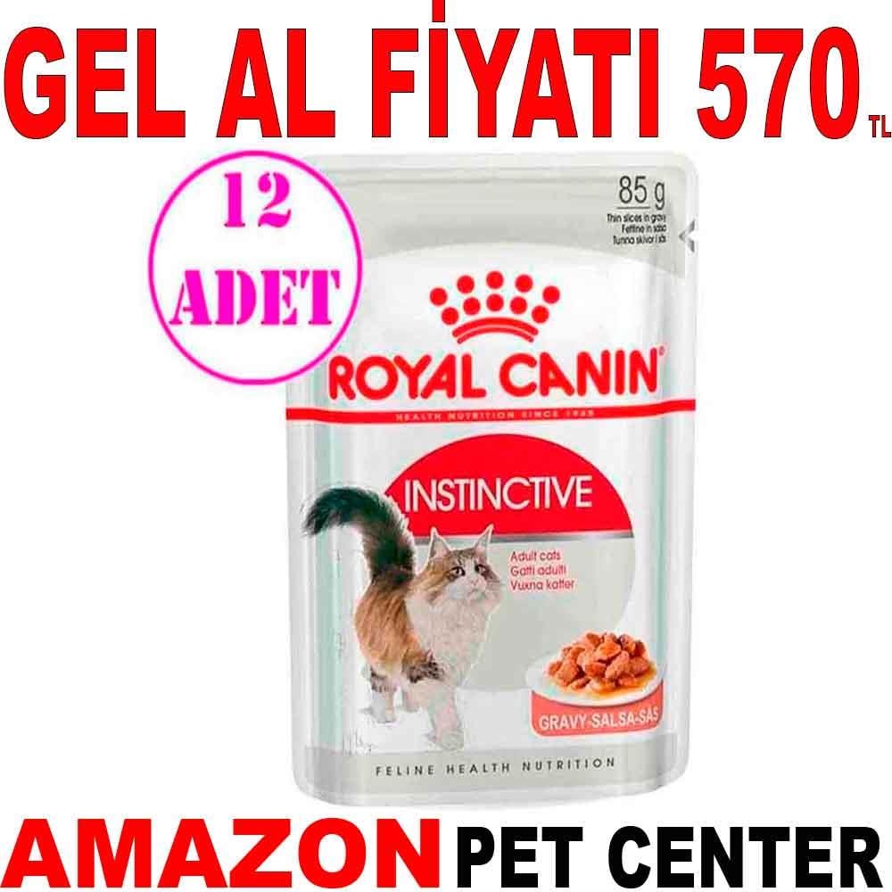 Royal Canin İnstinctive Gravy Kedi yaş Mama 85 Gr 12 Adet 18401004 Amazon Pet Center